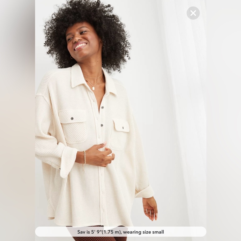 Aerie LumberJane Waffle Shirt